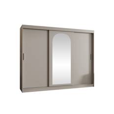 Tallmo Garderob m. Spegel 250x200 cm - Grön Garderober & garderobssystem Beige