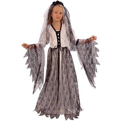 Dødens brud, kostume til piger 122-134 cm