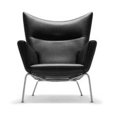 Wing Chair CH445 af Hans J. Wegner, læder