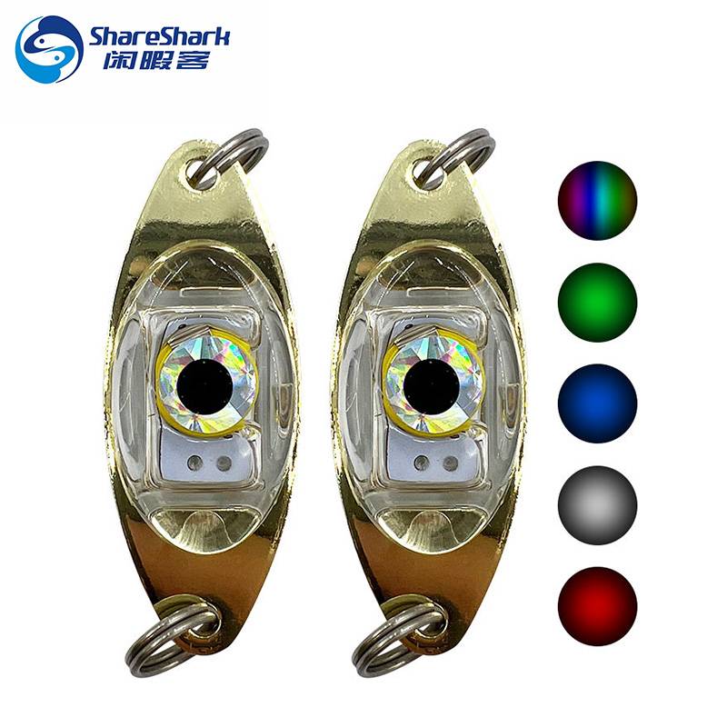 Deep Drop Underwater LED Underwater Eye Shape Fishing Fish Lure Light Flashing Lamp