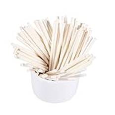 Cake Pop Sticks, Lollipop Stick, 100 st/set Färgglada Lollipop Sticks Cake Pop Sticks för godis söt choklad 10 cm gör det själv(White)