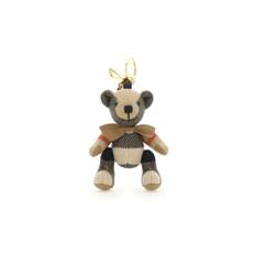 Burberry, Accessoarer, Dam, ONE Size, Rutig Nyckelring - beige (ONE SIZE)
