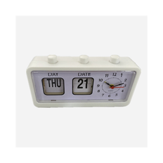 Mekanisk vækkeur, nyhed, klappbart skrivebord, digitalt med kalender, hjem