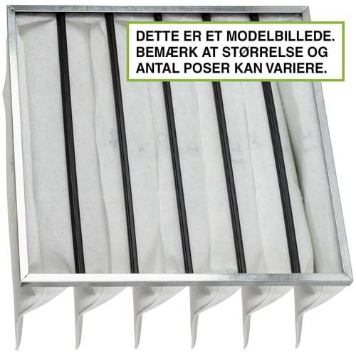 Danfilter Pose/kuvertfilter G4 til ventilation 897x897x600 8P