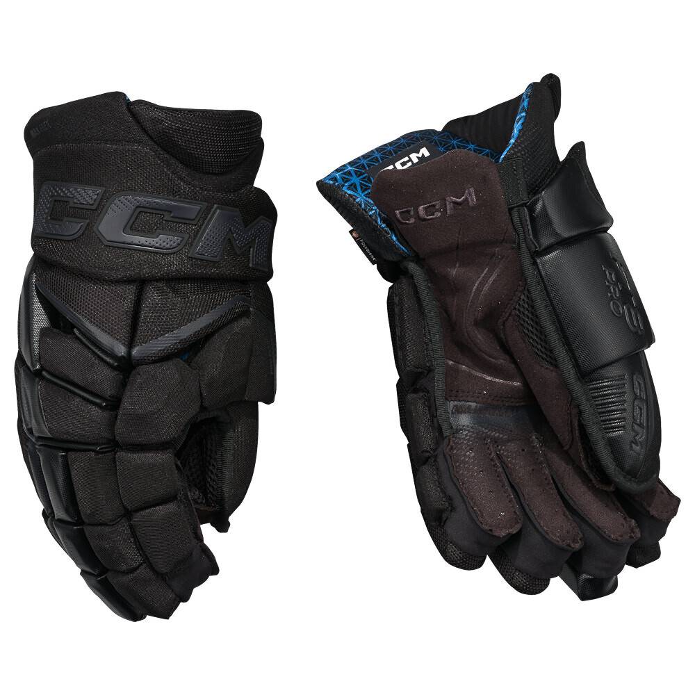 CCM JetSpeed FT8 Pro Black Senior Hockey-handsker 14 tommer