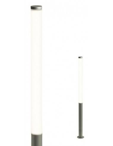 HINT Bedlampe i aluminium og polycarbonat H200 cm 1 x 100W SMD LED - Mat mørkegrå