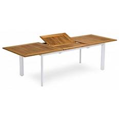 Hillerstorp - Nydala Bord 96x200/280 cm Vit/Teak