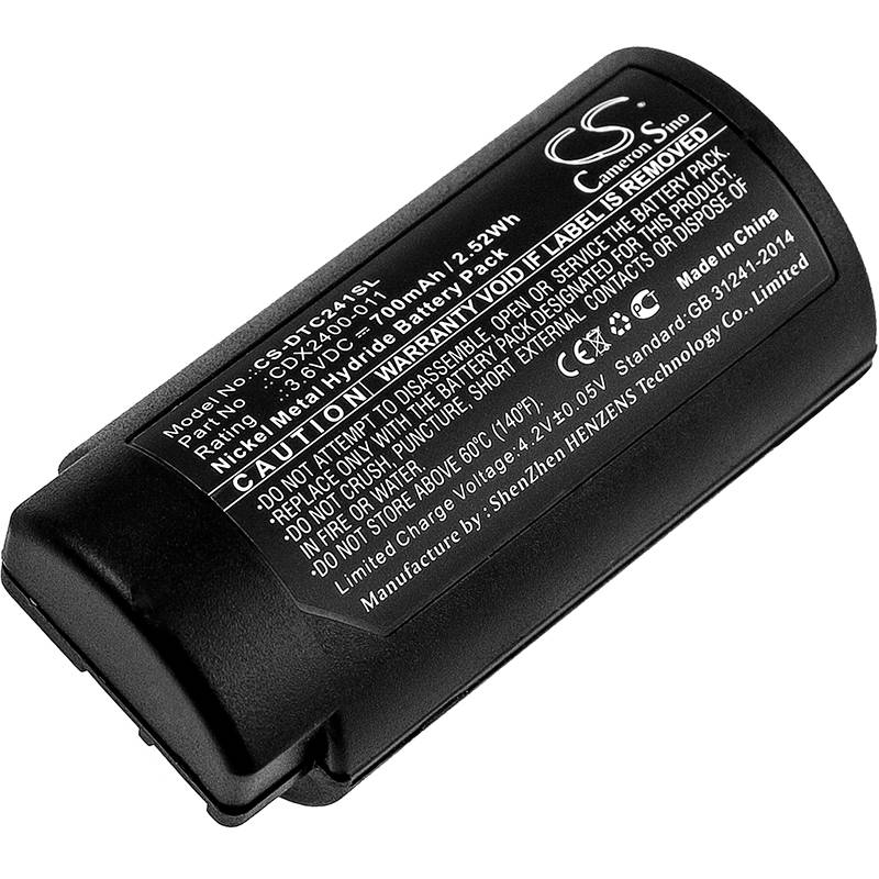 Batteri for CorDex ToughPIX I, ToughPIX II Trident, TP2410XP CDX2400-011 3.6 V 700 mAh Ni-MH
