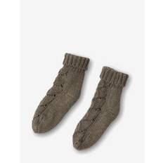THAT'S MINE Ardette Knitted Pointelle Socks 15-16 |Brown |15-16