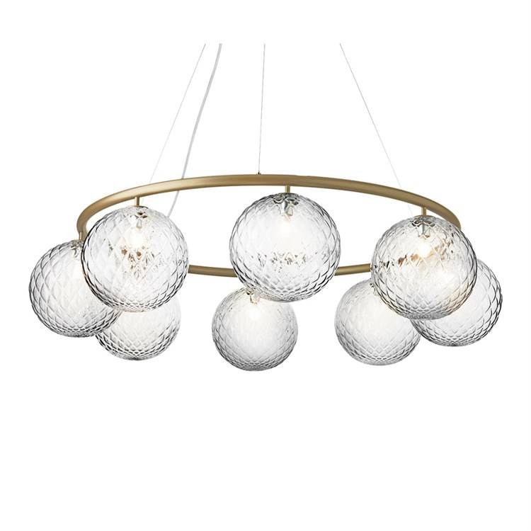 Nuura Miira 8 Circular Brass/Optic Clear
