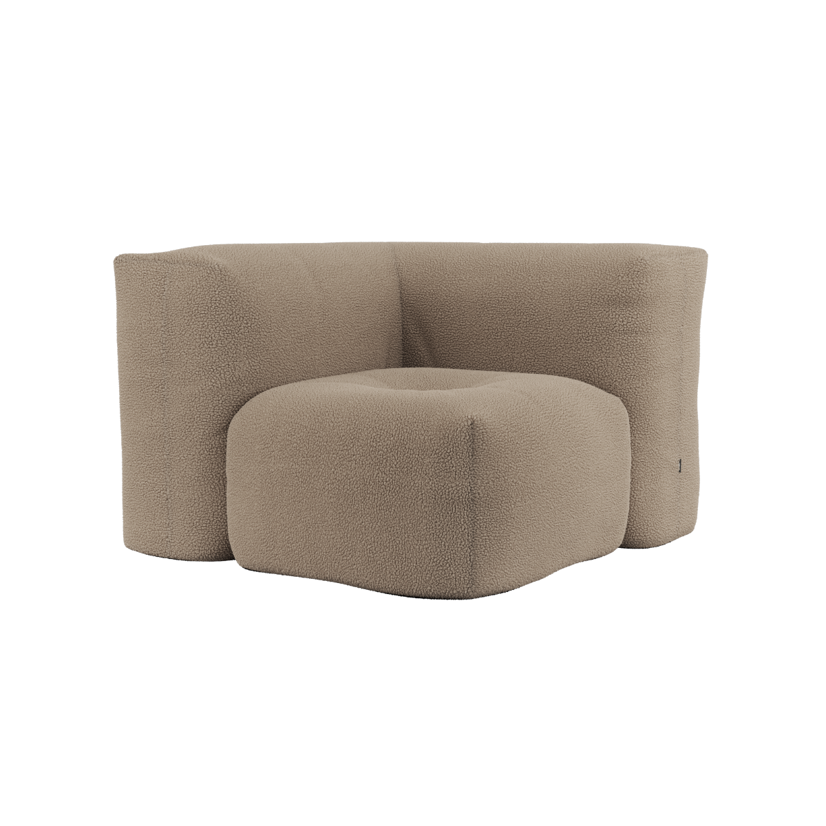 Soft Sofa Indoor - Corner Section Teddy Brown.