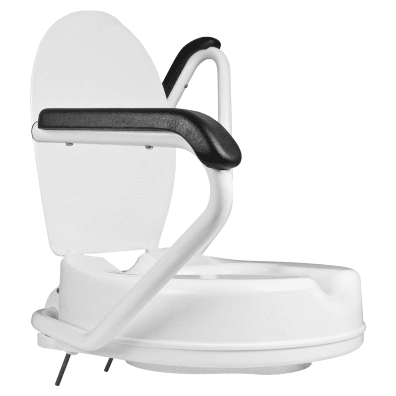Toiletforhøjer med armlæn - 10 cm