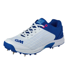 Gunn & Moore Original Junior Spike Cricket Shoe - White/Navy / 3