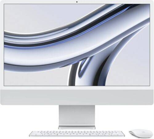 Apple iMac 2023 M3 8 Core | 24" | 16 GB | 2 TB SSD | 10-Core GPU | Gb LAN | sølv | Apple tilbehør | PT