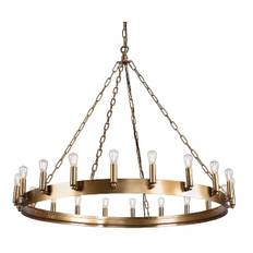 Artwood Crown lysekrone - dia. 105 cm - old brass