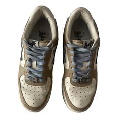 A Bathing Ape Bapesta leather trainers