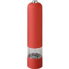 Automatisk elektrisk peppar kvarn ledde lätt salt peppar slipning flaska keramiska kök kryddor slipverktyg saltverk - Röd 22.5 x 5.2cm