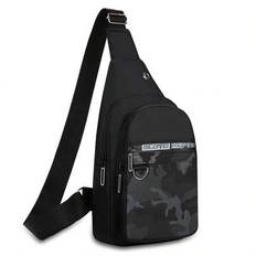 New Shoulder Bag, Outdoor Backpack, Cycling Waist Bag, Sports And Leisure Crossbody Bag, Mobile Phone Bag Small Bag For Men Tactical Bag Military Bag - Black