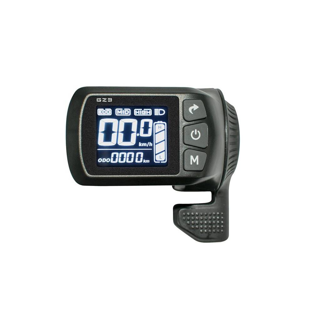 GZ3 Display med Tumdisplay Elcykel Scooter-Kontroller för Motor 24V-48V 500W Elcykeldelar och Tillbehör