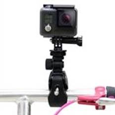 PULUZ PU177B Motorcykel Cykelstyr Holder Stand til GoPro Hero 7/6/5, DJI OSMO Action Camera