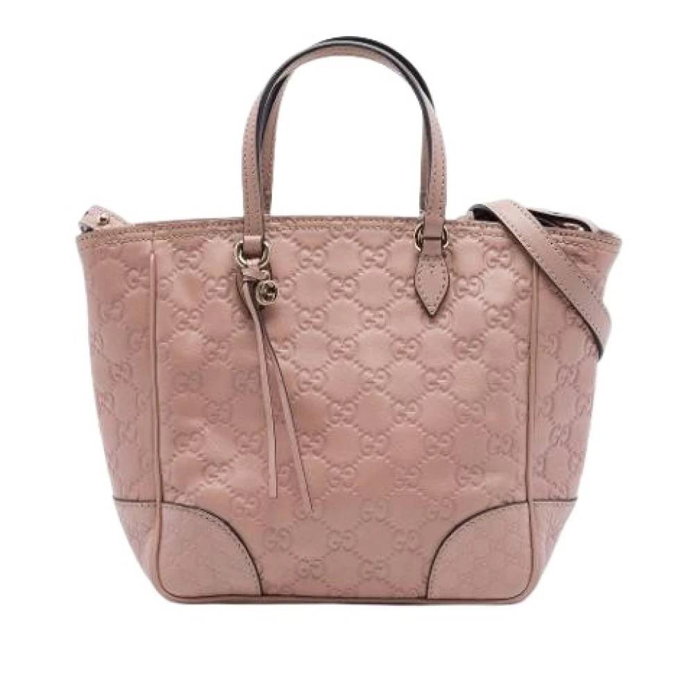 Gucci Vintage Pre-owned Bree Tote Bag - Vintage - Dame - Lyserød - ONE SIZE - Uld