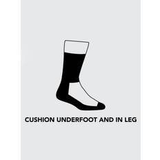 Darn Tough 1403 Men's Hiker Boot Midweight Hiking Cushion Socks - L / Charcoal - Light Grey