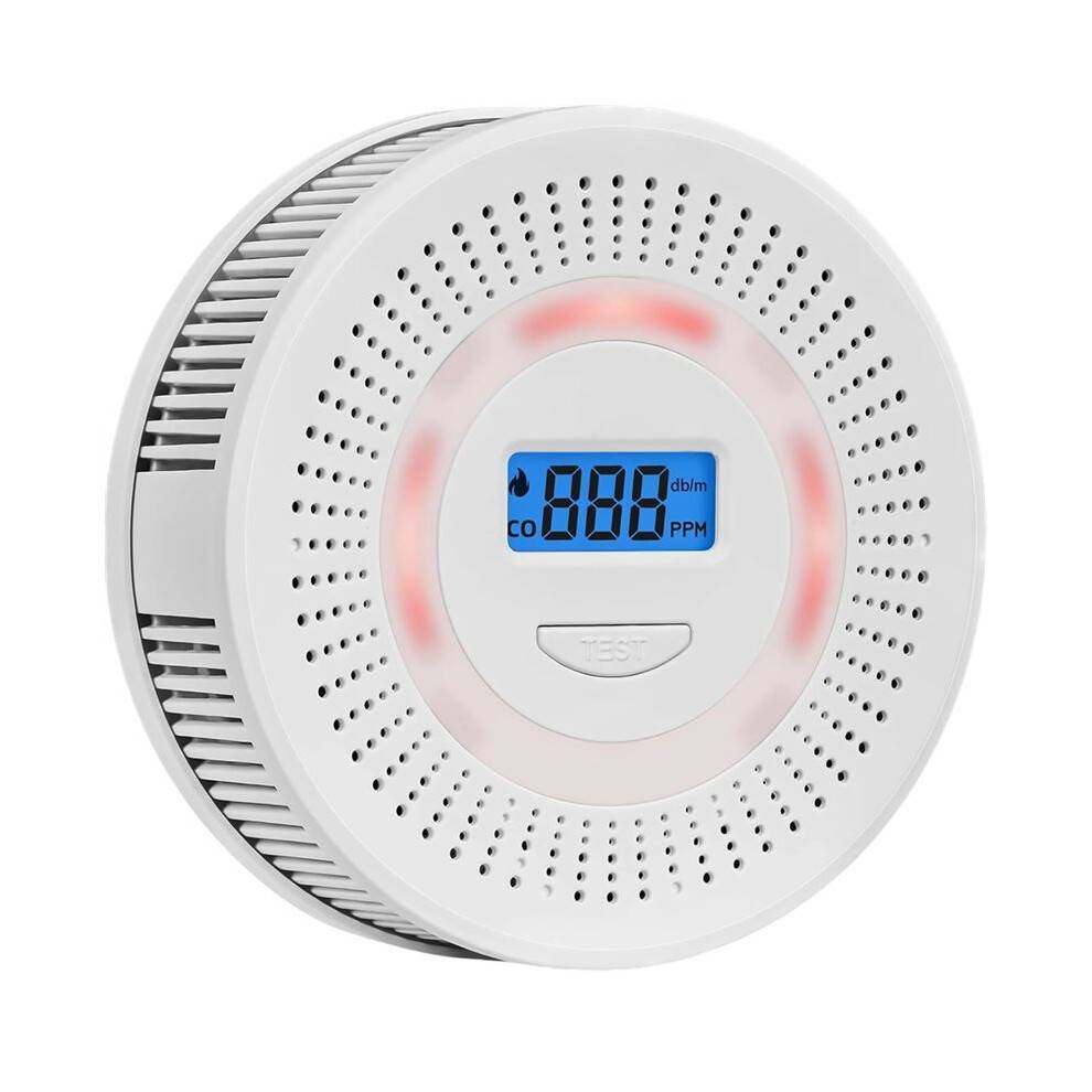 Smoke Detector Carbon Monoxide Gas Alarm Fire Carbon Monoxide (CO) Detector for Bedroom Warehouse Kitchen or RV Travel