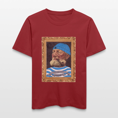 Poul Sømand - Unisex T-shirt - Bæredygtig kvalitets tøj med sjove tryk & designs - jordrød / XL