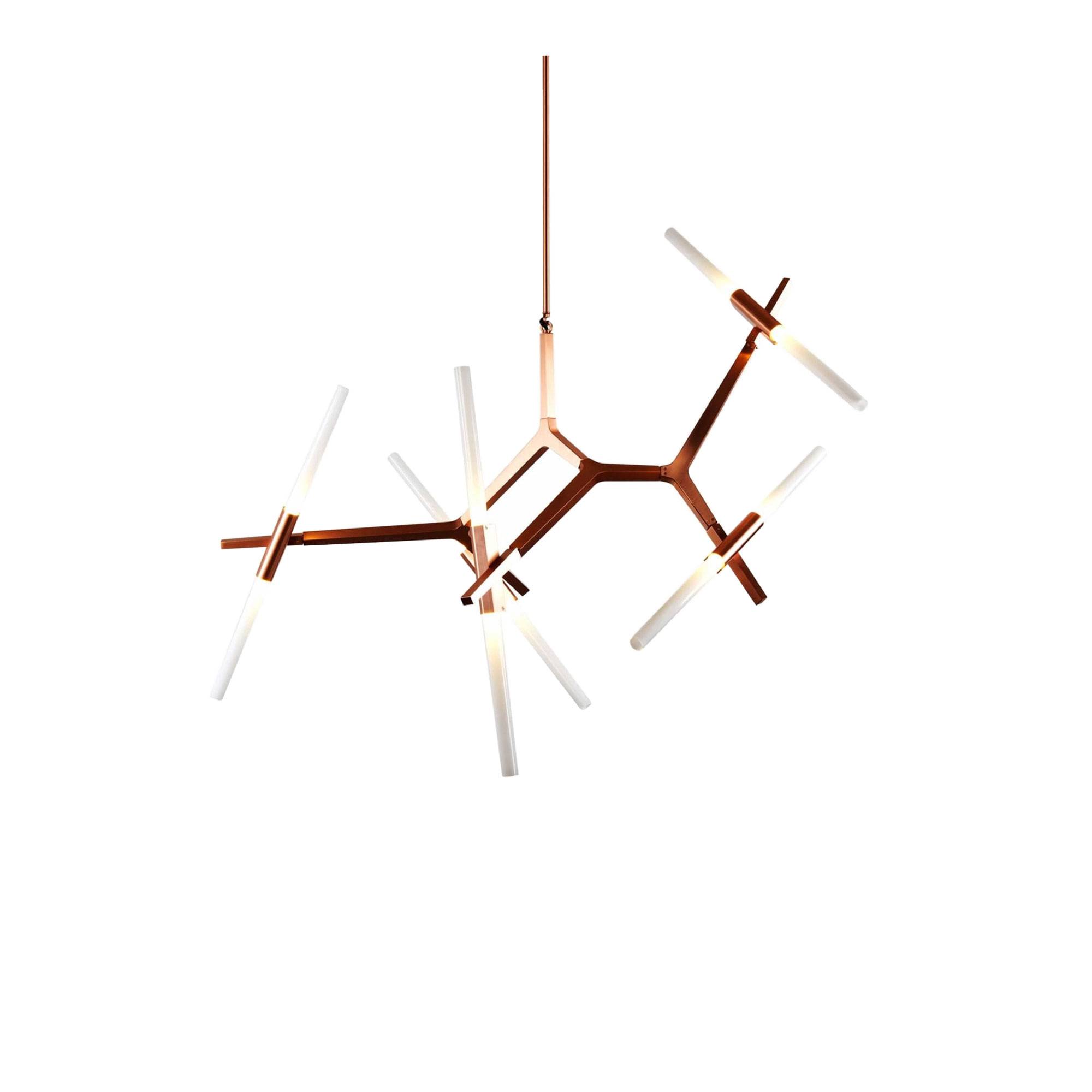 Roll & Hill - Agnes Chandelier 10 lights LED Angle-cut, Bronze - Lysekroner - Lindsey Adelman - Bronze