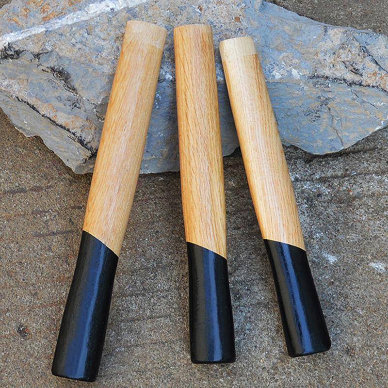 Järn Fyrkantig Hammare Trähandtag Hickory Yxskaft Böjda Yxor Ersättning Hammare Trä För Stålnagel Klo