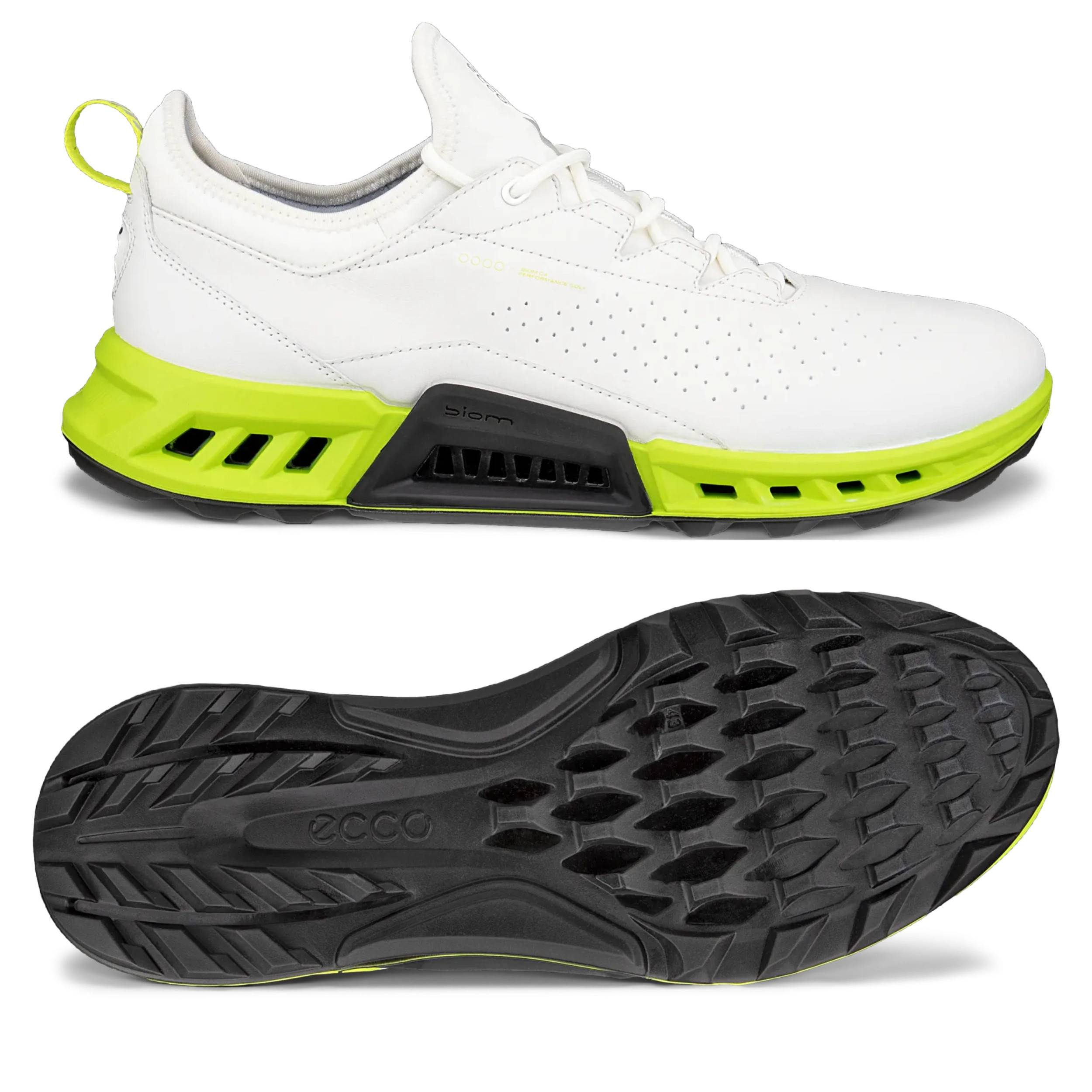 ecco Golf Biom C4 Gore-Tex Surround Golfschuh, weiß/hellgrün