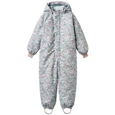 Wheat Vinteroverall - Miko - Soft Rain Blommor - Wheat - 7 år (122) - Vinteroverall
