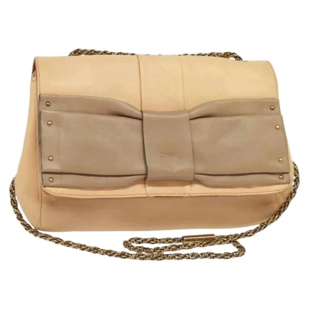 Chloé Pre-owned Pre-owned Skuldertaske - Vintage - Dame - Beige - ONE SIZE - Uld
