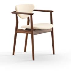 House of Finn Juhl - 109 Chair, Walnut, Hallingdal 65 0100 - Spisebordsstole - Finn Juhl - Beige,Træ farvet - Træ/Tekstilmateriale