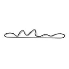 Curvature Håndklædeholder - Sort Messing - 2-SORTERING