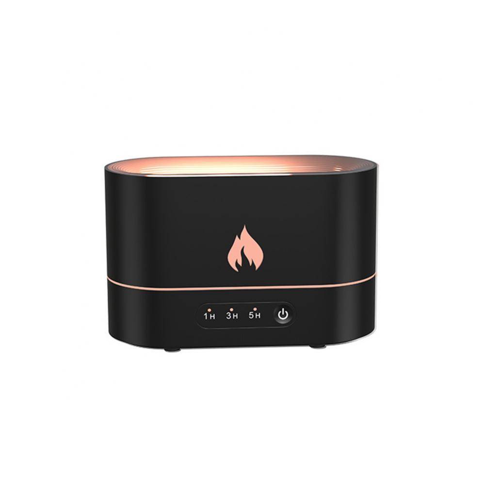 USB humidifier, 250 ml, with aroma diffuser for essential oils, 3d flame effect, for home