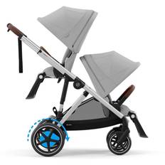 Cybex e-Gazelle SSøskendevogn,Stone Grey/Silver