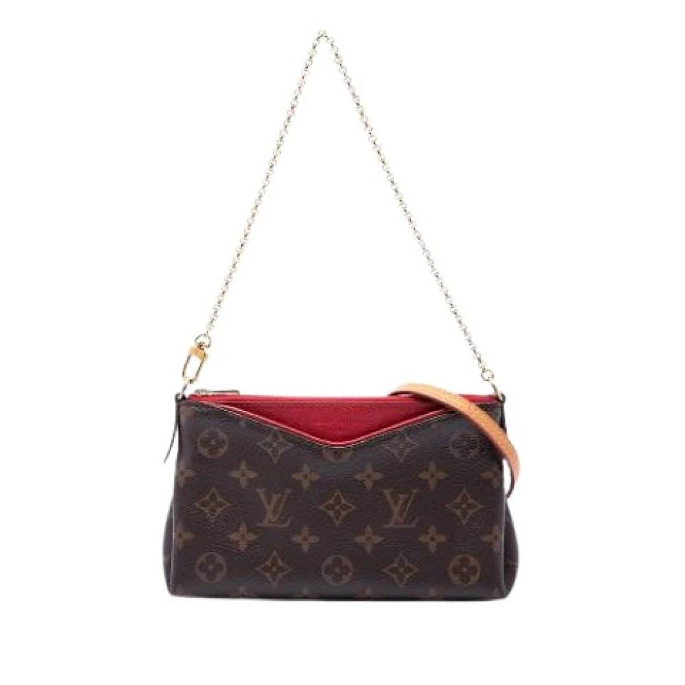 Louis Vuitton Vintage Pre-owned Pallas Clutch - Vintage - Dame - Brun - ONE SIZE - Uld