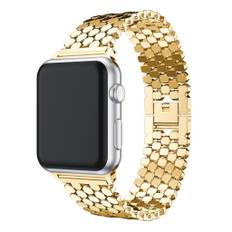 Apple Watch 42mm polygon mønster Urrem - Guld