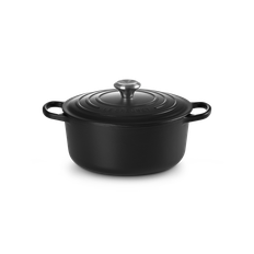 LE CREUSET SIGNATURE STEGEGRYDE 24 CM / 4,2 L MAT SORT