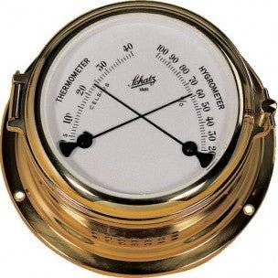 Schatz termo-/hygrometer messing, Midi