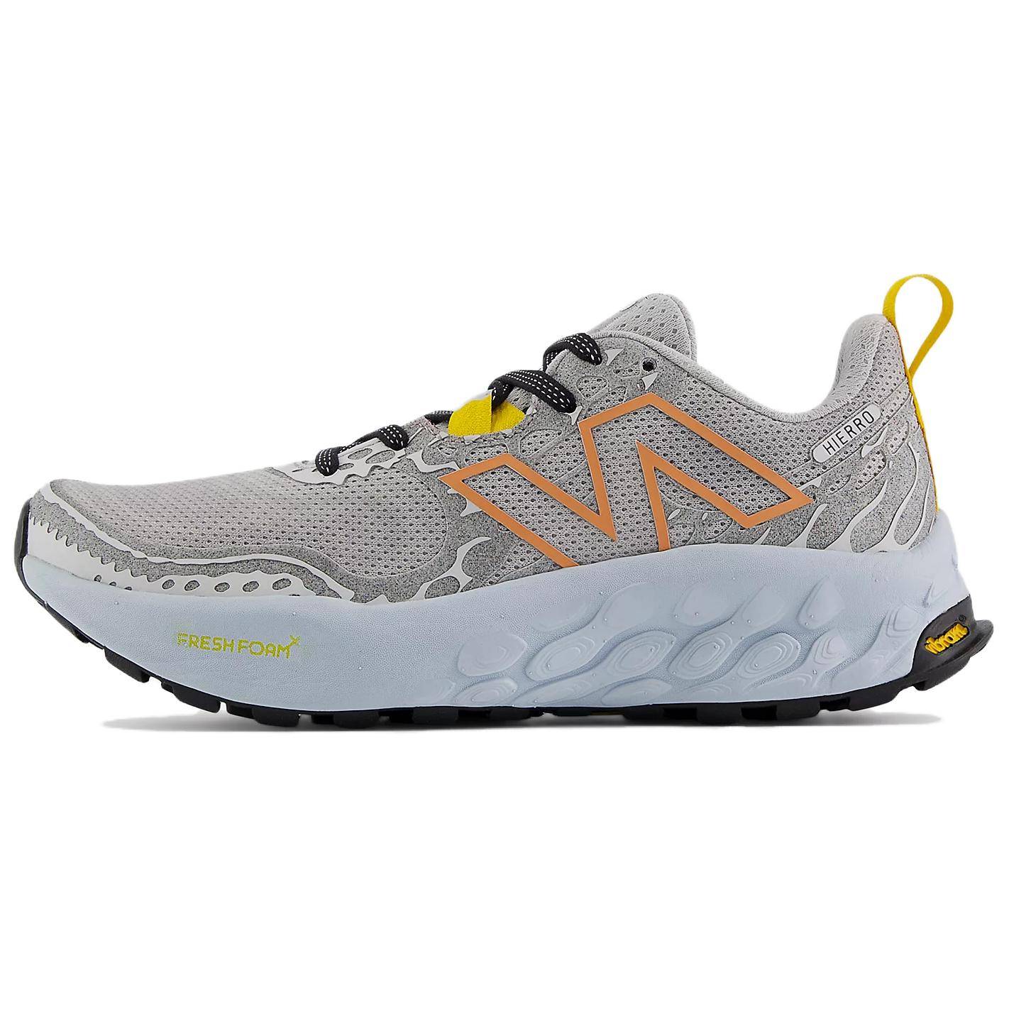 New Balance Fresh Foam X Hierro v8 Grå Materia Koppar Dam Sneakers Stenbrott-Blå WTHIERA8 37