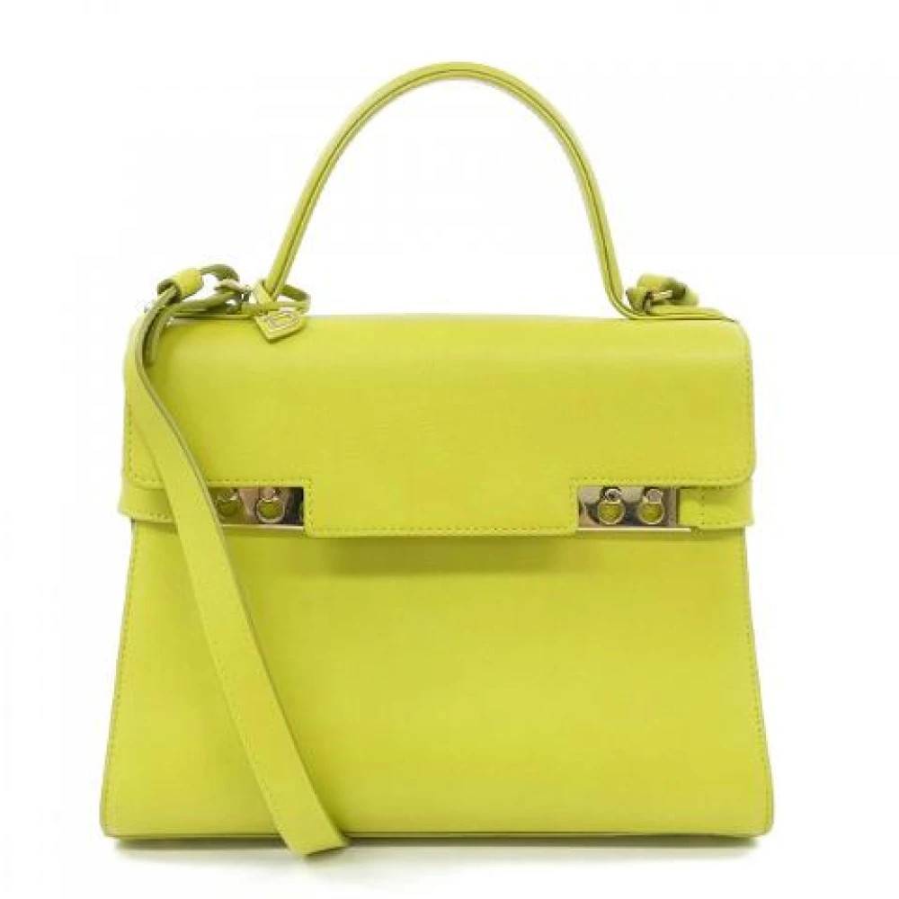 Delvaux Pre-owned Pre-owned Tempete Taske - Vintage - Dame - Grøn - ONE SIZE - Uld