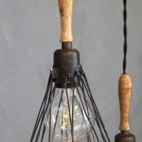 loftlampe m. mangotræ - Factory stil