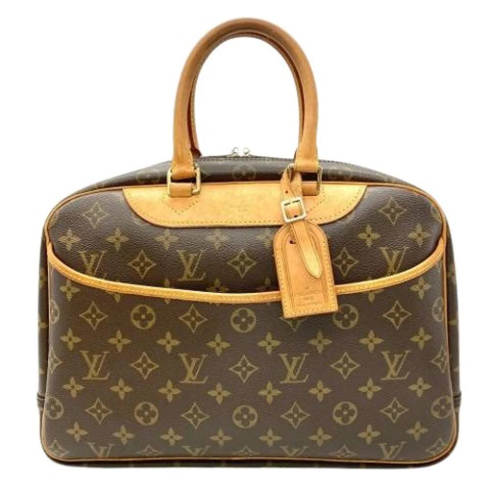 Louis Vuitton Vintage Pre-owned Monogram Canvas Håndtaske - Vintage - Dame - Brun - ONE SIZE -