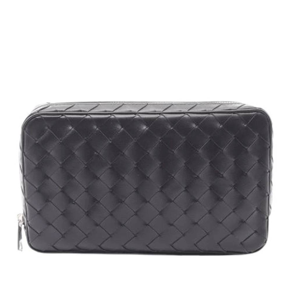 Bottega Veneta Vintage Pre-owned Læder Clutch - Vintage - Dame - Sort - ONE SIZE - Læder