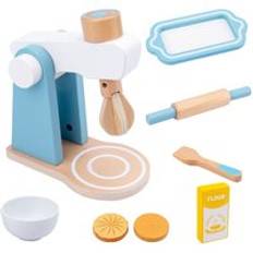 Barn trä kök låtsas leksaker lek uppsättningar brödrost bröd maker kaffe rostare maskin spel barns leksak mixer pedagogisk leksak