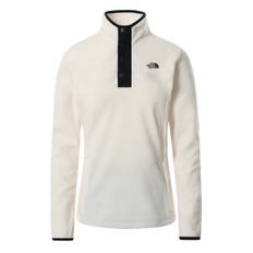 The North Face W Homesafe Snap Neck Fleece Pullover Damen Gardenia White Heather - Weiß / M