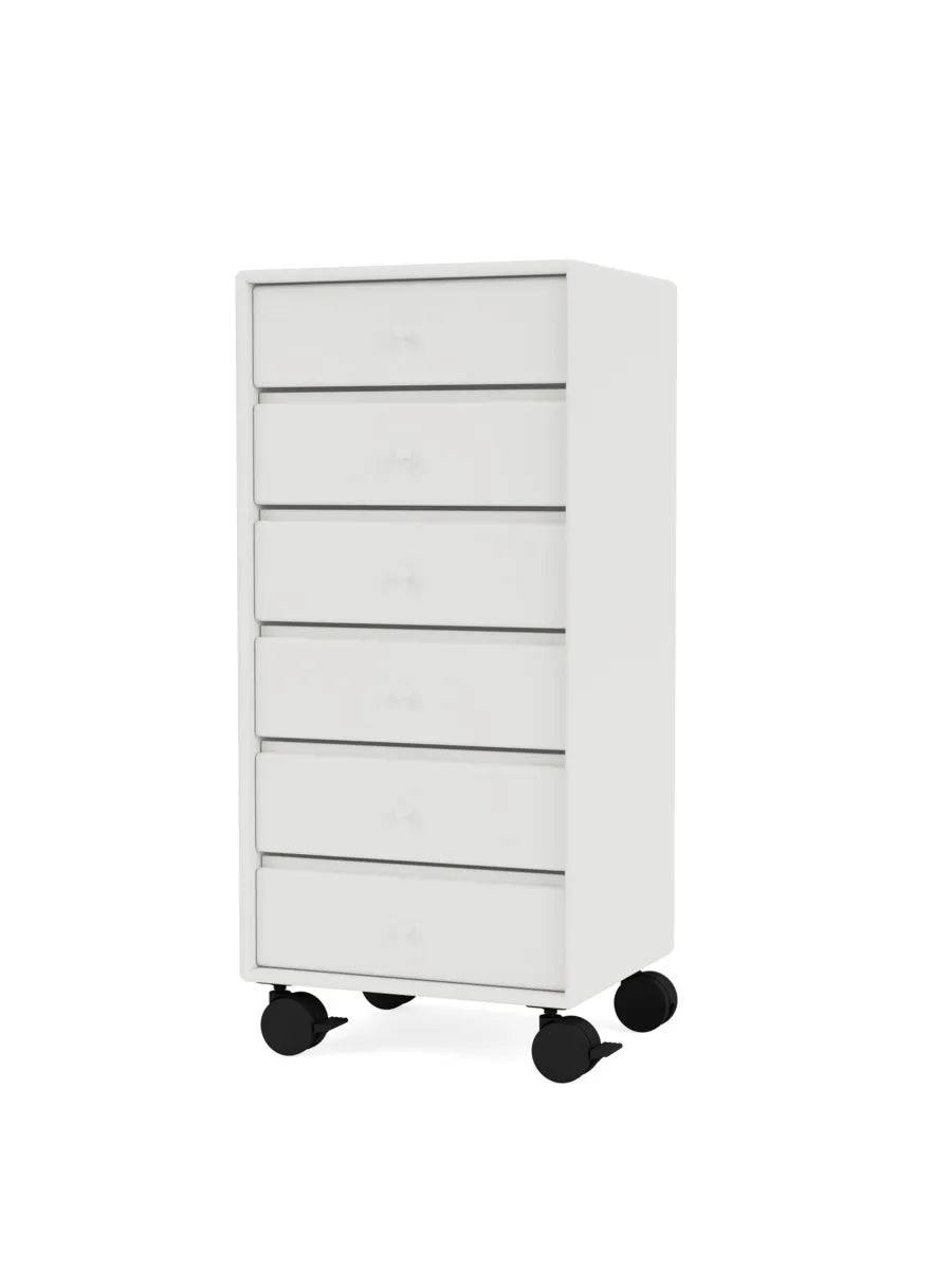 1362 Skuffemodul inkl. hjul fra Montana White - Jacobsen Plus