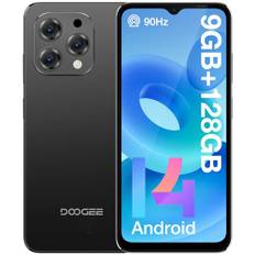 DOOGEE N55 (9GB+128GB) Android 14 Smartphone Ohne Vertrag, 6,56" HD+ 90Hz IPS Octa Core Handy Ohne Vertrag, 5150mAh-Akuu Handys, 13MP+8MP, Dual 4G SIM Simlockfreie Handys/5G WiFi/Face ID/Widevine L1